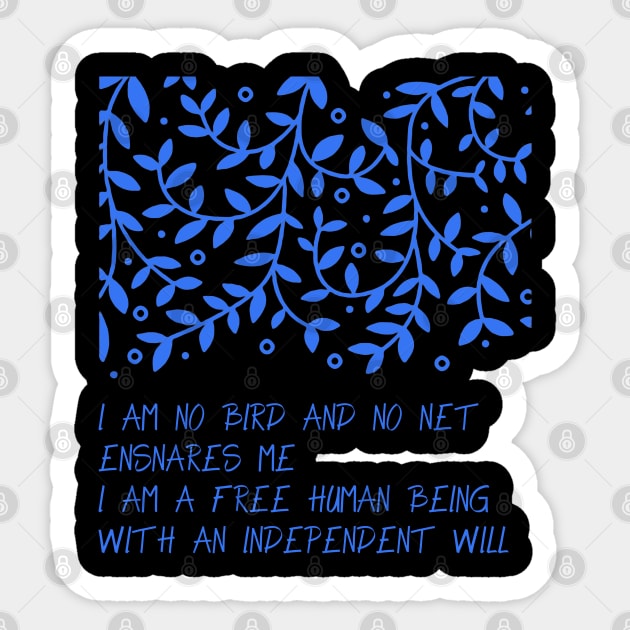 I am No Bird Sticker by Hirasaki Store